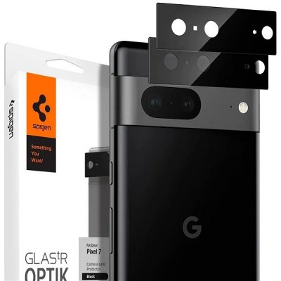 Spigen Glass Optik 2 Pack Black Google Pixel 7 AGL05471 – Zboží Mobilmania