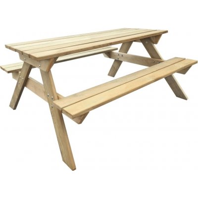 OMAXI 948681 Piknikový stůl 150 x 135 x 71,5 cm dřevo – Hledejceny.cz