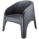 Mega Plast, MP1551 Židle TOSCANA 80 x 75 x 76 cm, ANTRACIT – Hledejceny.cz
