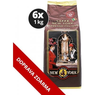 New York Caffé Extra 100% Arabica 6 x 1 kg – Zboží Mobilmania