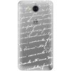 Pouzdro a kryt na mobilní telefon iSaprio Handwriting 01 - white Huawei Y5 2017/Huawei Y6 2017