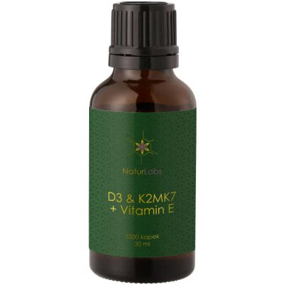 NaturLabs Vitamin D3 + K2 + E 500 dávek extra silný 1000 IU – Hledejceny.cz