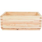 Rojaplast Květináč Maxi dřevěný 100 x 50 x 40 cm přírodní borovice – Zboží Dáma