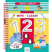 Write It, Wipe It! Wipe-Clean 123 Little Genius Books Spiral