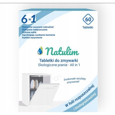 Natulim tablety kostky do myčky ekologické 6 v 1 60 ks – Zboží Dáma