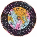 Sanu Babu bavlna kulatý přehoz/ubrus zodiac multibarevný 180cm