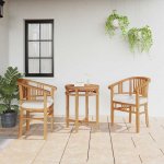 OMAXI 599377 Židle 2 pcs Hnědá 63 x 58 x 89 cm Pevné teakové dřevo – Hledejceny.cz