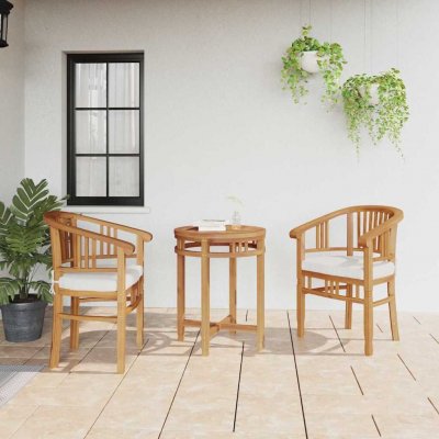 OMAXI 599377 Židle 2 pcs Hnědá 63 x 58 x 89 cm Pevné teakové dřevo – Hledejceny.cz