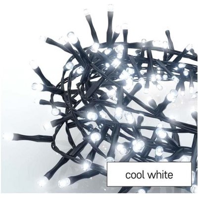 EMOS LED vánoční řetěz ježek 8 m venkovní i vnitřní studená bílá časovač