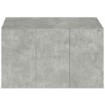 Diversa stolek Aquatic Terra 120 x 50 x 70 rovný beton – Zboží Dáma