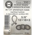HARTMAN těsnění s nerezovým sítkem 3/8" 12*18*2mm, sada č. 200 – Zboží Dáma