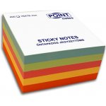 Point Cube 76 × 76 mm, 400 listů, samolepicí blok poznámek v různých pastelových barvách C20510 – Hledejceny.cz