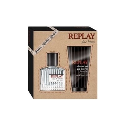 Replay for Him EDT 30 ml + sprchový gel 100 ml dárková sada – Zbozi.Blesk.cz