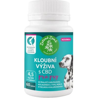Zelená Země Zelená země Kloubní výživa pro psy s CBD, 60 ks – Hledejceny.cz