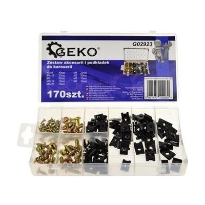 Samořezné šrouby a pružné matice pro karosérie, různé rozměry, sada 170 kusů – Sleviste.cz