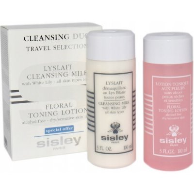 Sisley Cleansing Duo čisticí mléko Cleansing Milk With White Lily 100 ml + pleťové tonikum Floral Toning Lotion 100 ml dárková sada – Zbozi.Blesk.cz