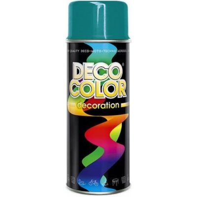 DecoColor 400 ml Barva ve spreji DECO lesklá RAL 5021 tyrkysová – HobbyKompas.cz