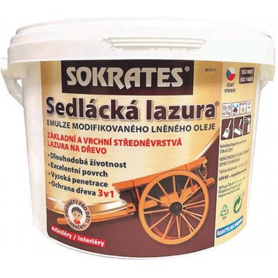 Sokrates Sedlácká lazura na dřevo 2 kg antracit – Zboží Mobilmania