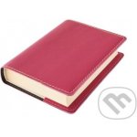 Kožený obal na knihu KLASIK XL 25,5 x 39,8 cm kůže růžová – Zboží Mobilmania