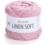 YarnArt Příze Linen soft 7322 lososově růžová – Zboží Dáma