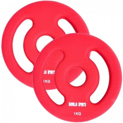 Gorilla Sports litina 2 x 1 kg 30/31 mm – Hledejceny.cz