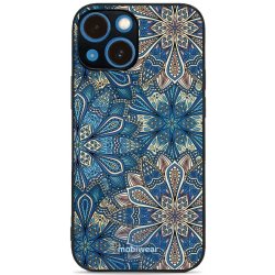 Pouzdro Mobiwear Glossy Apple iPhone 13 mini - G038G - Modré mandala květy