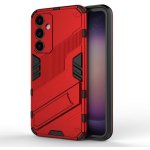 Pouzdro Levné Kryty Odolný Kryt Punk armor case červený – Samsung Galaxy S23 FE