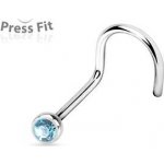 Šperky4U zahnutý piercing do nosu zirkon N1122Q-020 – Zbozi.Blesk.cz