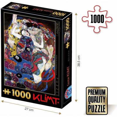 Gustav Klimt Polibek 1000 dílků – Zboží Dáma