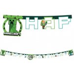 Party nápis Minecraft Happy Birthday 200 cm – Zboží Dáma