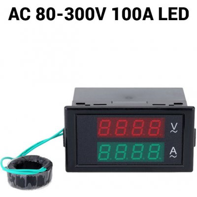 Voltimetro Amperimetro Digital Lcd Ac 80v~300v, 0.1 A~100 A