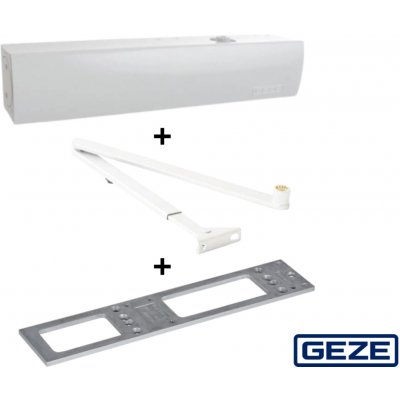 Geze TS 4000 RAL 9016 bez aretace bez montážní desky bílá – Hledejceny.cz