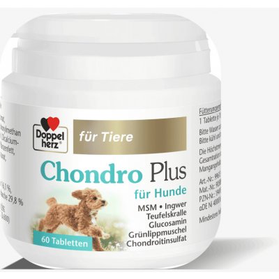 Doppelherz Chondro Plus pro psy 60 tbl 90 g – Hledejceny.cz
