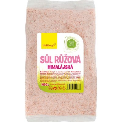 Wolfberry himalájská sůl růžová jemná 1 kg – Hledejceny.cz