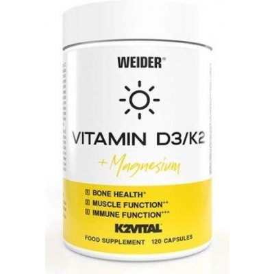 Weider Vitamin D3 / K2 + Magnesium 120 kapslí