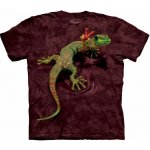 Pánské batikované triko The Mountain Mírová Ještěrka vínové – Hledejceny.cz