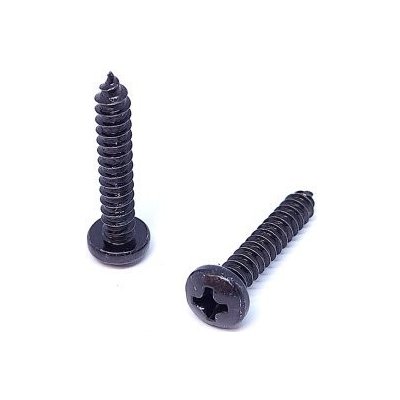 Šroub do plechu s půlkulatou hlavou a drážkou PH, DIN 7981C, zinek černý 3,5 x 16 - hobby balení, balení 1 ks – Zboží Mobilmania