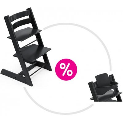 Stokke Tripp Trapp + Baby Set 2 Black – Hledejceny.cz