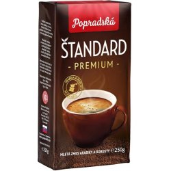 Popradská káva Štandard premium pražená mletá 250 g