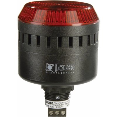 Auer Signalgeräte ELG, červená, trvalé světlo, blikající světlo, 24 V/DC, 24 V/AC – Zboží Mobilmania