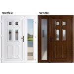 Soft Becca Sklo Nisip Zlatý dub/bílá 200 cm – Hledejceny.cz