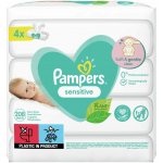 Pampers Sensitive Vlhčené ubrousky 4 x 52 ks = 208 ks – Sleviste.cz
