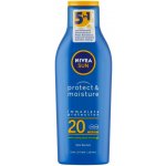 Nivea Sun Protect & Moisture hydratační mléko na opalování SPF20 200 ml – Zboží Dáma