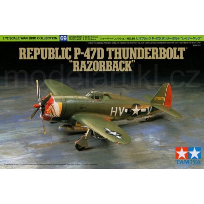 Tamiya Plastikový model letadla 60769 WB P 47D Thunderbolt Razorback 1:72