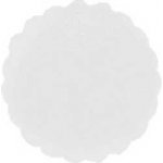 Rozetky do podšálky Airlaid 9 cm, bílé (500 ks v bal.) – Sleviste.cz