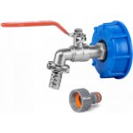 Bradas Kovový ventil na IBC kontejnerovou nádrž 3/4" + 1/2" S60x6 KK04123413Z – Zbozi.Blesk.cz