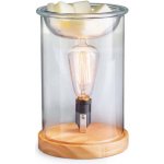 Candle Warmers Wood/Glass elektrická svítící aroma lampa Vintage Bulb Illumination – Zbozi.Blesk.cz