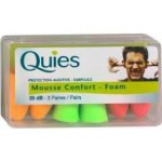 Quies Pěnové špunty do uší 3 páry – Hledejceny.cz