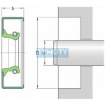 Gufero 110x140x12 (NBR-B) CRW1 R SKF