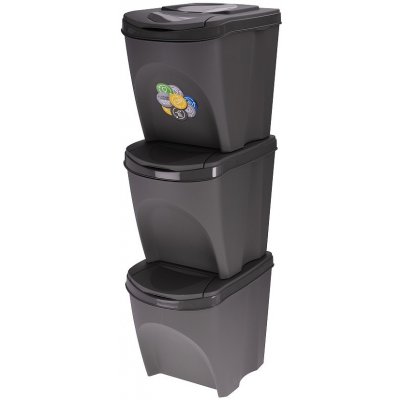 EXCELLENT Odpadkový koš na tříděnný odpad SORTIBOX 3 x 25 l – Zboží Mobilmania